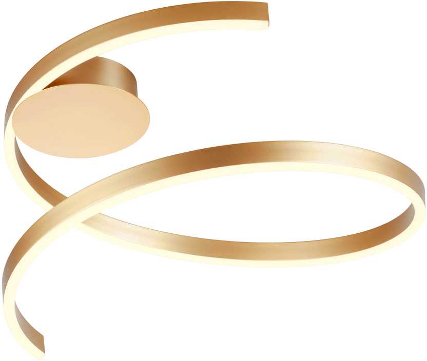 Lubinis šviestuvas 38W LED paviršinis šviestuvas SCROLL, matinės bronzos sp., 3000/4000/6000K, dimeriuojamas, 01-4011