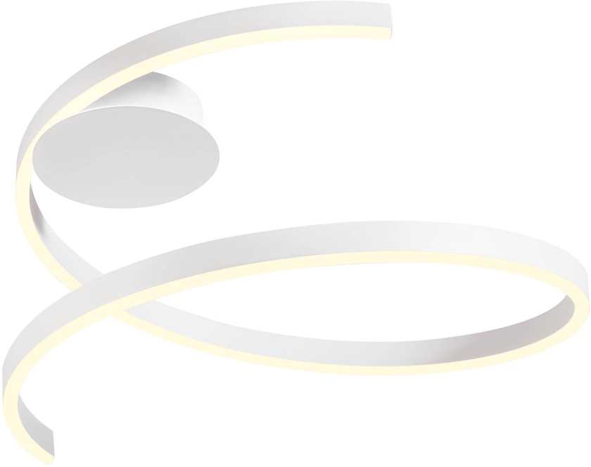 Lubinis šviestuvas 38W LED paviršinis šviestuvas SCROLL, baltas, 3000/4000/6000K, dimeriuojamas, 01-4010