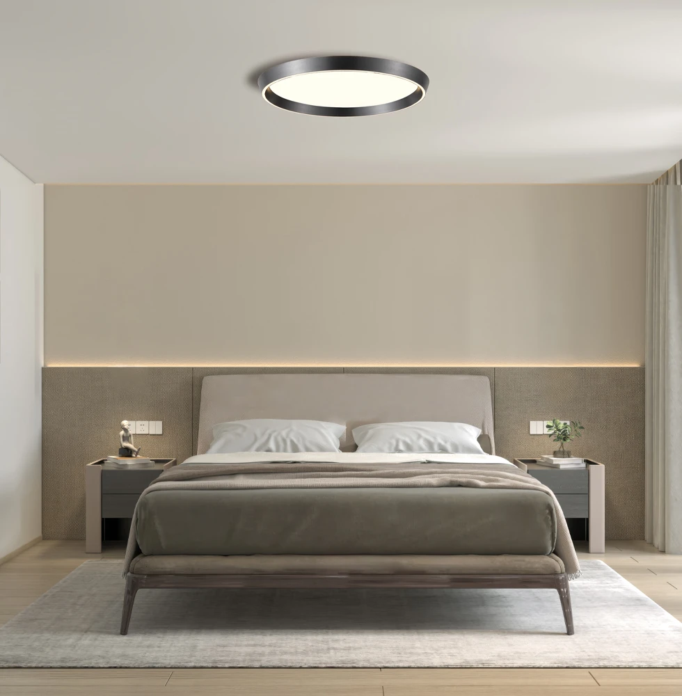39W LED lubinis šviestuvas LORISSA, baltos/juodos sp., 3000/4000K, dimeriuojamas, 4347400