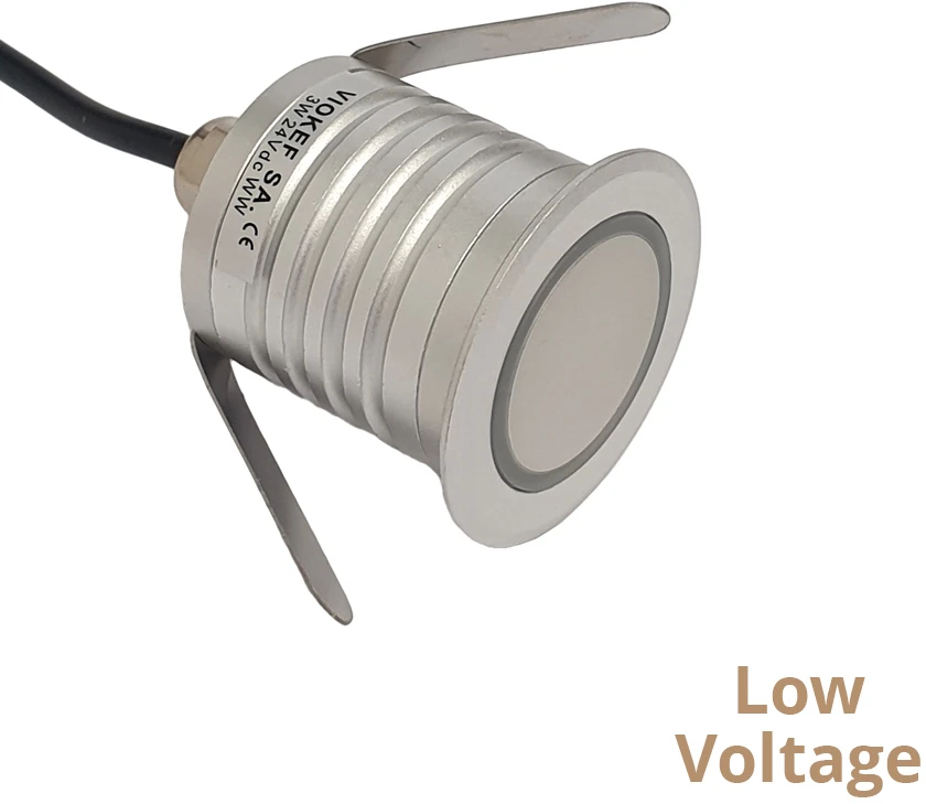 3W LED įleidžiamas fasado šviestuvas MABEL, sidabro sp., 3000K, IP67, 4317900