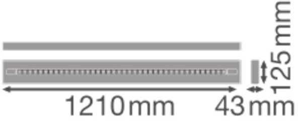 40W LED linijinis šviestuvas LINEAR INDIVILED DIRECT, baltas, 4000K, DALI, 120cm