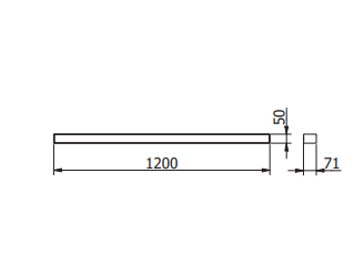 Pakabinamas šviestuvas GTV 40W LED linijinis šviestuvas LUNA, baltas, 4000K, 120cm