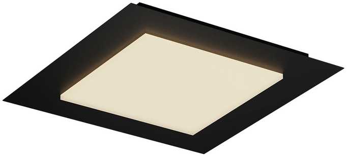 Lubinis šviestuvas 40W LED paviršinis šviestuvas TATAMI, juodas, 3000/4000/6500K