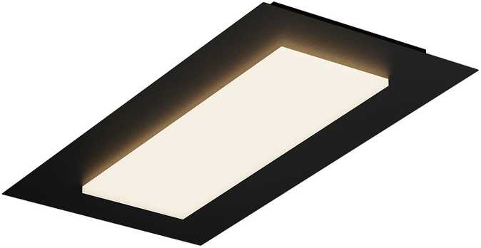 Lubinis šviestuvas 40W LED paviršinis šviestuvas TATAMI, juodas, 3000/4000/6500K