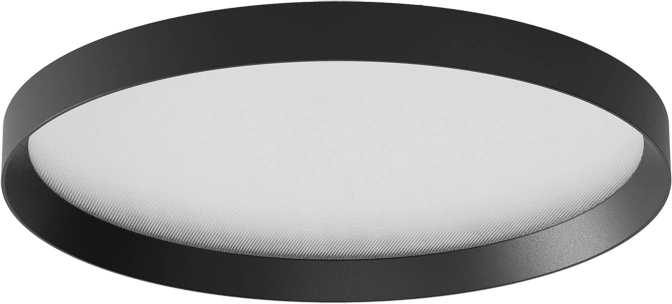 Lubinis šviestuvas 40W LED paviršinis šviestuvas DAMA, juodas, 3000/4000/5000K, 35cm, 01-3754