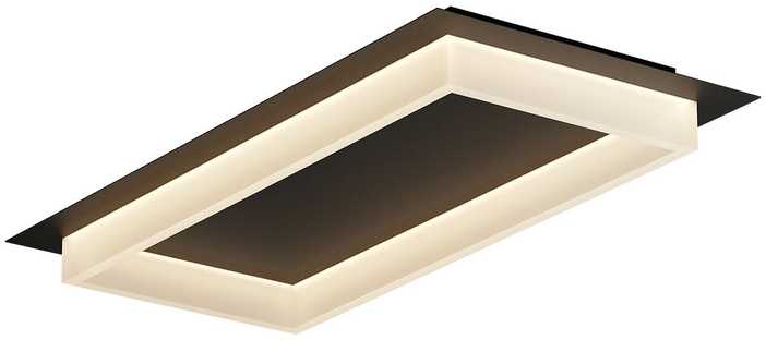Lubinis šviestuvas 40W LED paviršinis šviestuvas PERIMETRO, juodas, 3000/4000/6500K