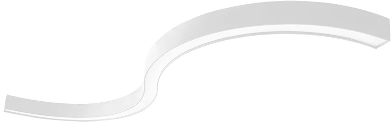 Lubinis šviestuvas 44W LED paviršinis šviestuvas SEMI S, baltas, 3000K, 1500mm, DALI, 3921-0115-3-W-D3
