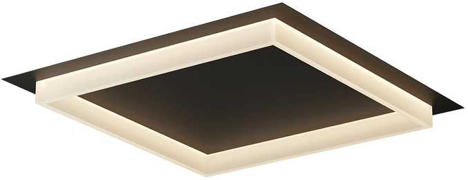 Lubinis šviestuvas 50W LED paviršinis šviestuvas PERIMETRO, juodas, 3000/4000/6500K