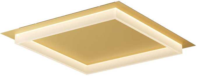 Lubinis šviestuvas 50W LED paviršinis šviestuvas PERIMETRO, matinės aukso sp., 3000/4000/6500K