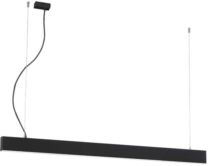Pakabinamas šviestuvas 51W LED pakabinamas linijinis šviestuvas SASA, juodas, 3000K, PUSH, 1980mm, 3917-00198-3-B-P-D4