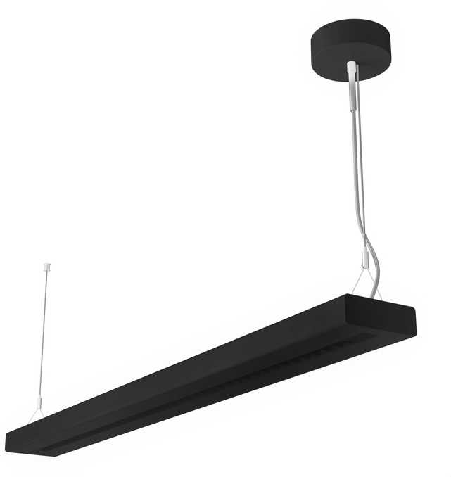 55/49/43/35W LED linijinis šviestuvas LINEAR INDIVILED DIRECT/INDIRECT 1200, juodas, 3000K