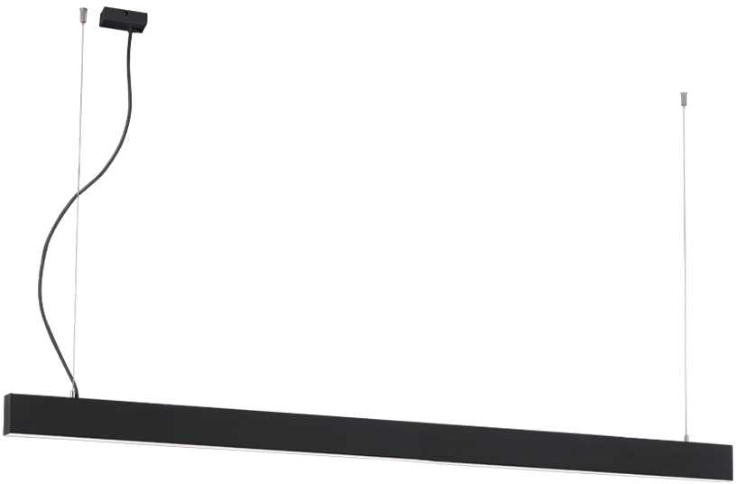 Pakabinamas šviestuvas 59W LED pakabinamas linijinis šviestuvas SASA, juodas, 3000K, 2260mm, 3917-00226-3-B-P-N