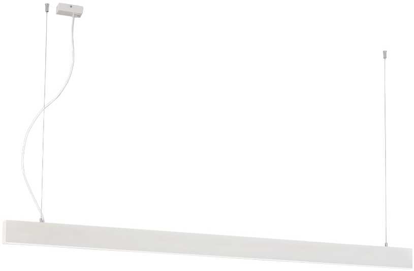 Pakabinamas šviestuvas 59W LED pakabinamas linijinis šviestuvas SASA, baltas, 4000K, 2260mm, 3917-00226-4-W-P-N