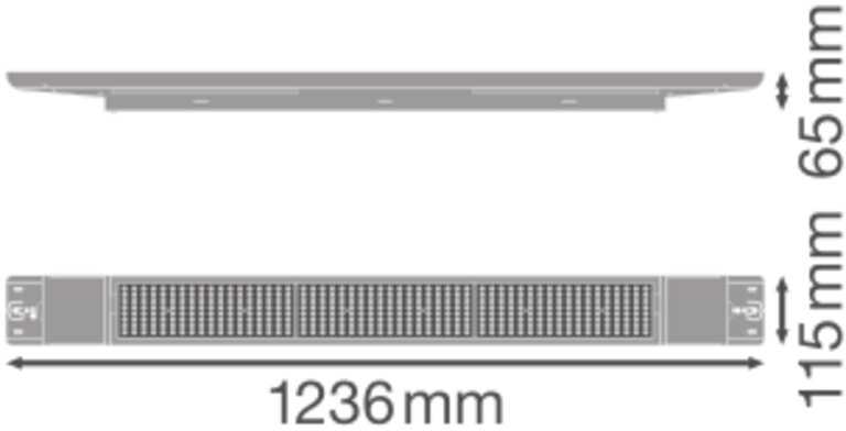 73W LED linijinis šviestuvas LB FLEX OV, baltas, 4000K, DALI, 120cm