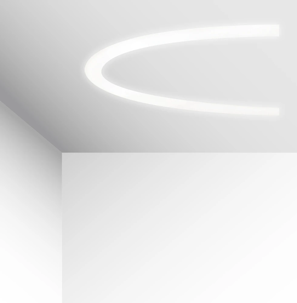 73W LED užglaistomas šviestuvas SEMI, baltas, 4000K, 1800mm, 3918-0418-4-W-N