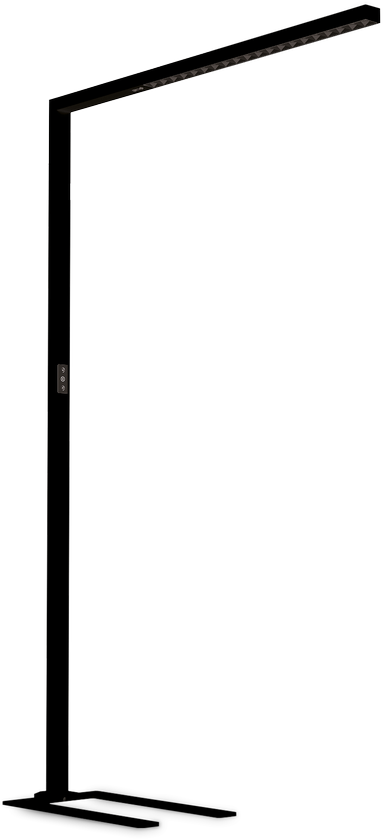 Pakabinamas šviestuvas 76W LED toršeras su šviesos jutikliu COMFORT, juodas, 3000-5700K, šviečia į viršų ir į apačią, dimeriuojamas, 336220