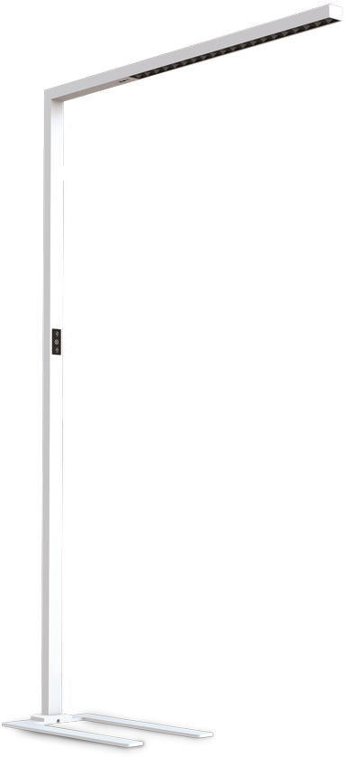 Pakabinamas šviestuvas 76W LED toršeras su šviesos jutikliu COMFORT, baltas, 3000-5700K, šviečia į viršų ir į apačią, dimeriuojamas, 345307