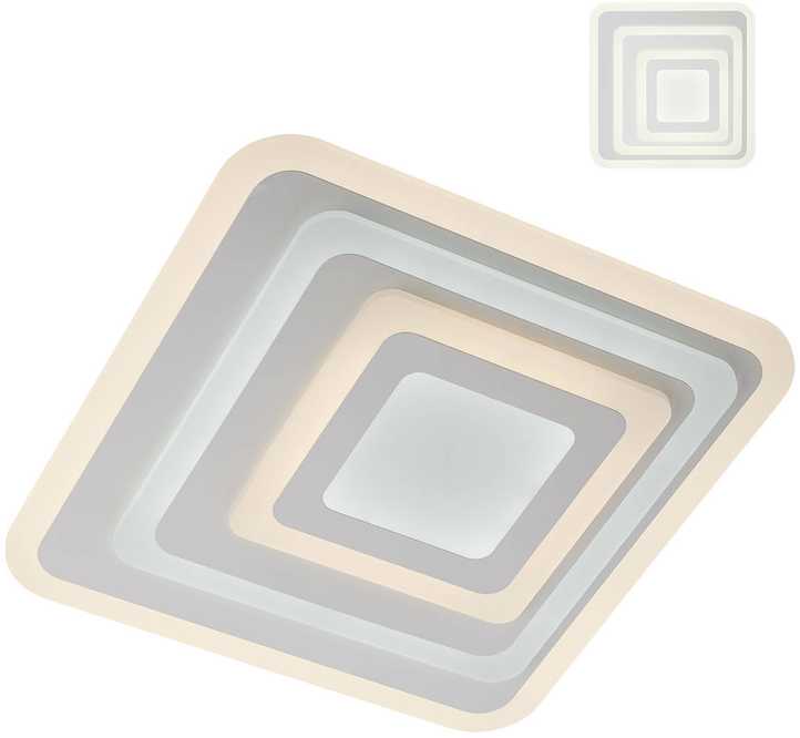 Lubinis šviestuvas 82W LED paviršinis šviestuvas STRATOS, baltas, 3000/6000K, dimeriuojamas