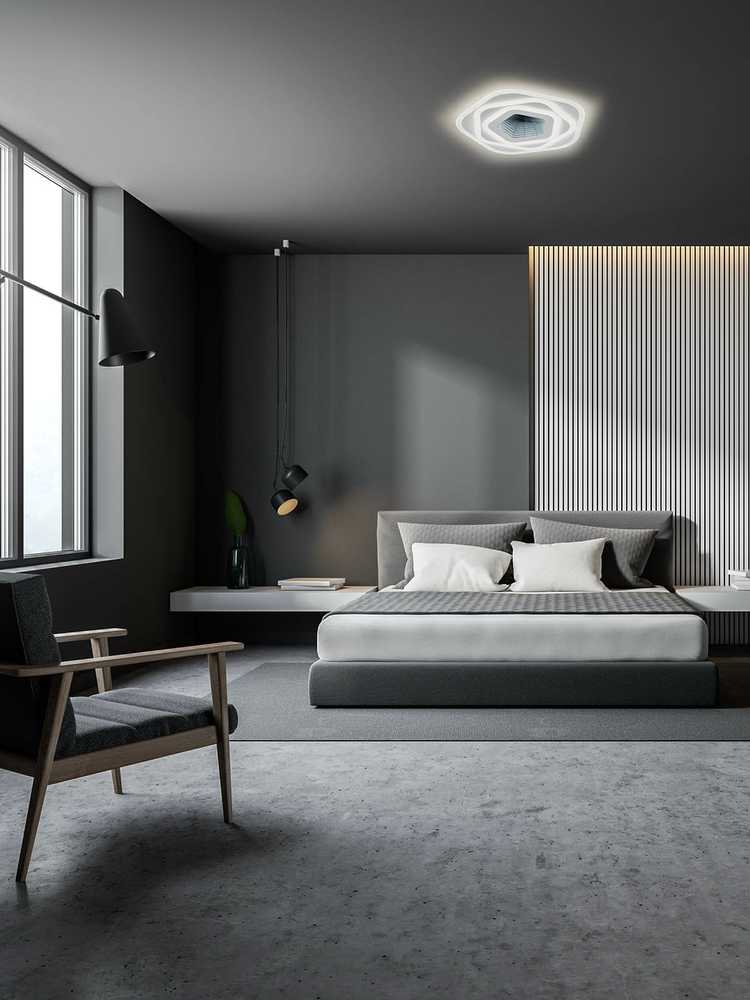 Lubinis šviestuvas 90W LED paviršinis šviestuvas STRATOS, baltas, 3000/6000K, dimeriuojamas