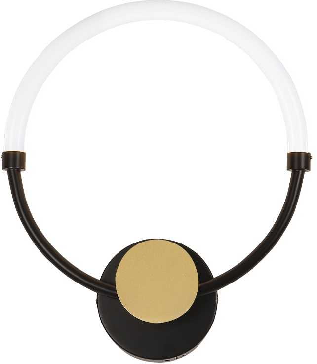 9W LED sieninis šviestuvas BRIANA, baltos/juodos/aukso sp., 3000K, 4314800