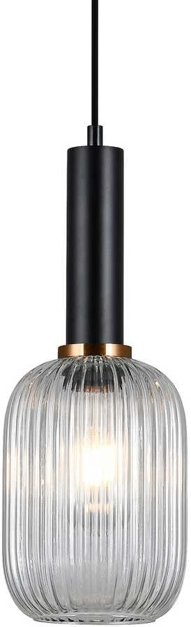 Italux Pakabinamas šviestuvas PND-5588-1M-BK+CL