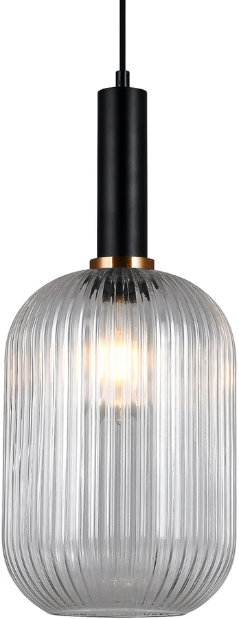 Italux Pakabinamas šviestuvas PND-5588-1L-BK+CL