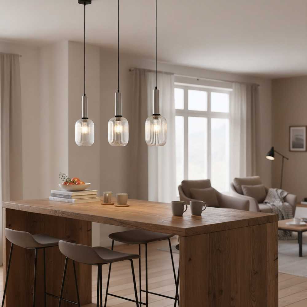 Italux Pakabinamas šviestuvas PND-5588-1M-SC+CL