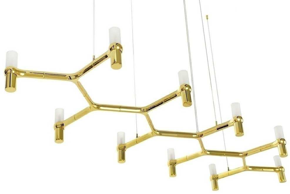 Pakabinamas šviestuvas ATOMIC LONG, 10xG9, aukso sp.