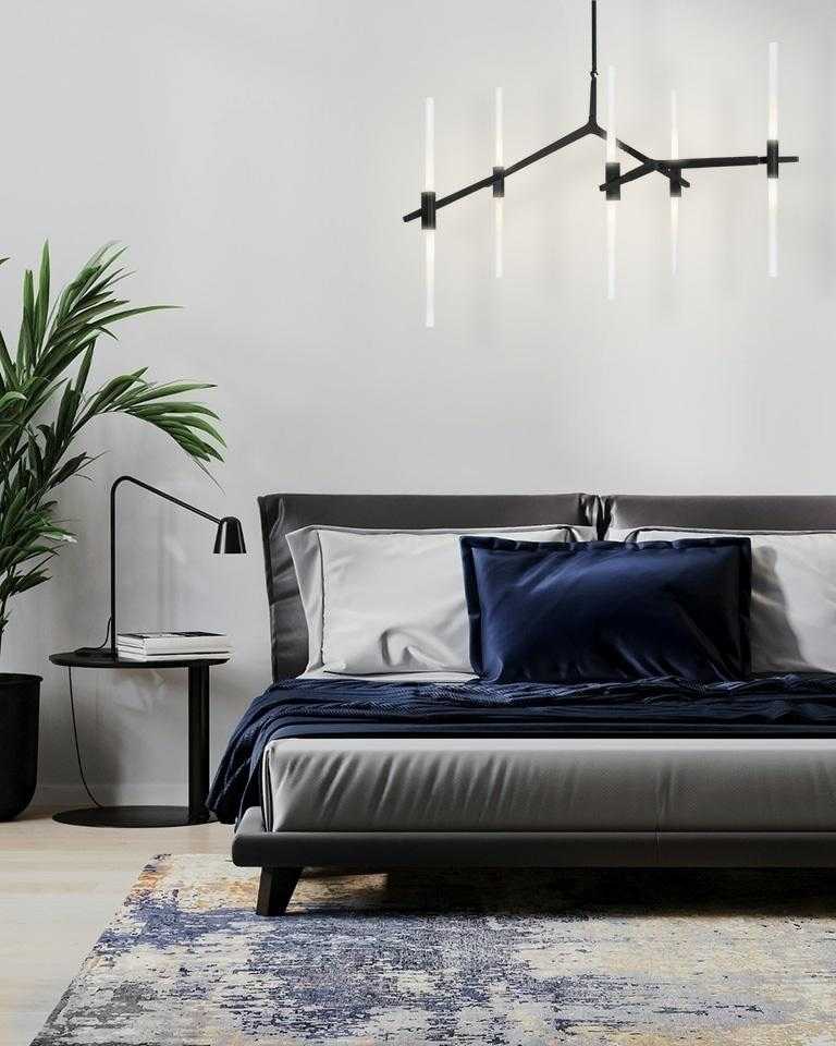 Pakabinamas šviestuvas CANDELABR 10, 10xG9, juodas