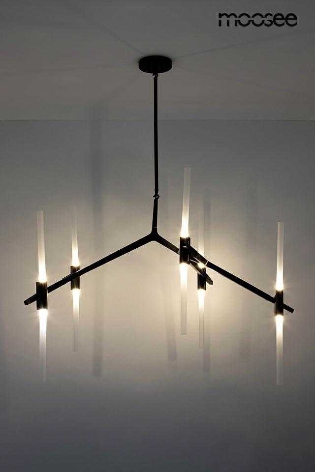 Pakabinamas šviestuvas CANDELABR 10, 10xG9, juodas