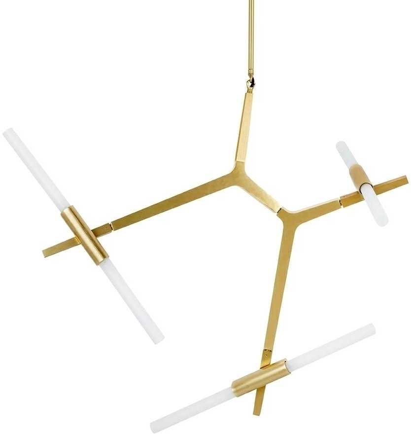 Pakabinamas šviestuvas CANDELABR 6, 6xG9, aukso sp.