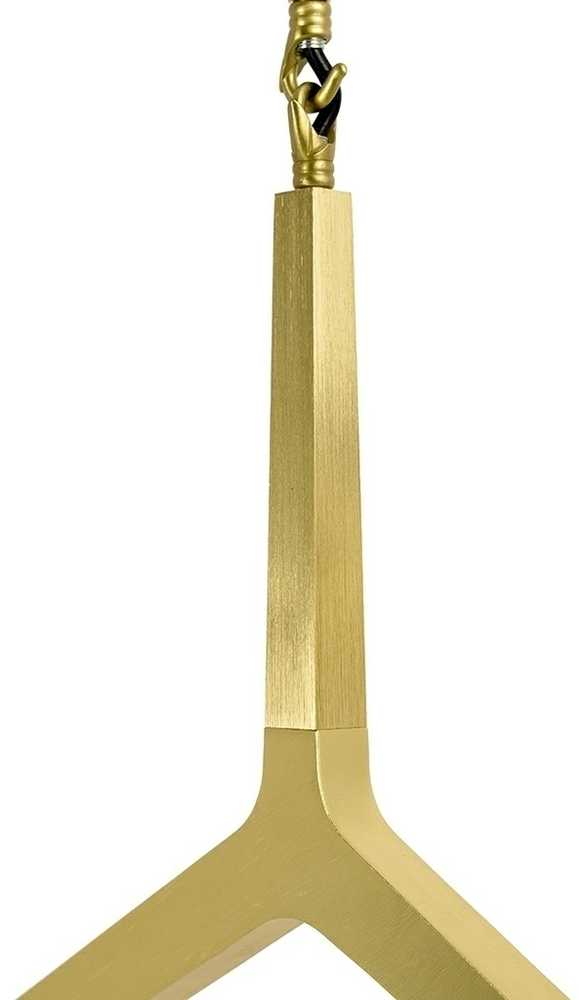 Pakabinamas šviestuvas CANDELABR 6, 6xG9, aukso sp.