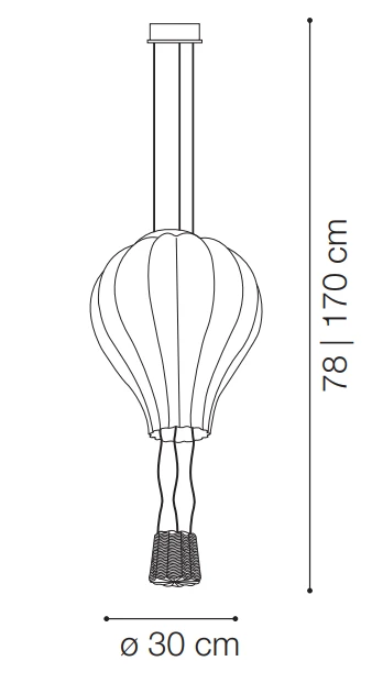 Ideal Lux Pakabinamas šviestuvas Dream Big Sp1 179858