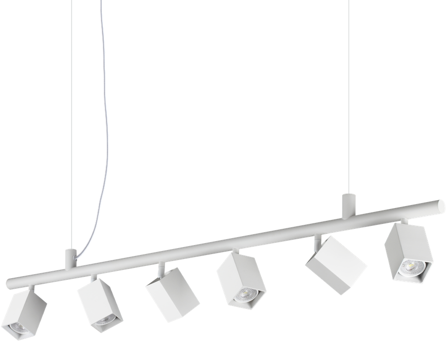 Pakabinamas šviestuvas DYNAMITE, 6xGU10, baltas, 367460