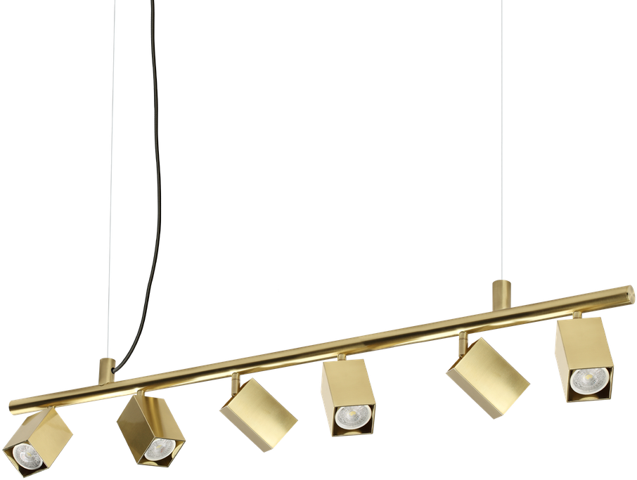 Pakabinamas šviestuvas DYNAMITE, 6xGU10, žalvario sp., 371429