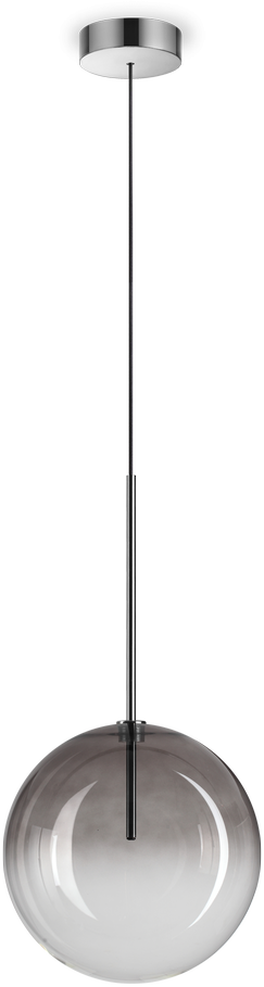 Pakabinamas šviestuvas EQUINOXE, G4, chromo/dūmų sp., 345376