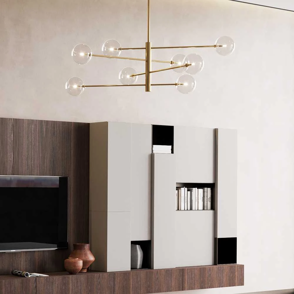 Ideal Lux Pakabinamas šviestuvas Equinoxe Sp8 Ottone