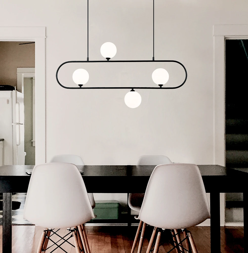 Pakabinamas šviestuvas FANCY 4/LIGHTS, G9, juodas, 4229800