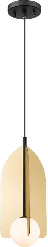 Pakabinamas šviestuvas FEDORA, G9, aukso/juodos/baltos sp., 4324901