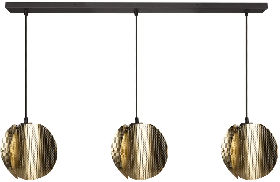 Osram Pakabinamas šviestuvas FOLDED GLOBE, 3xE27, aukso sp.