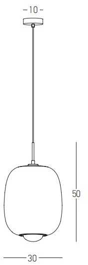 Pakabinamas šviestuvas, G9, aukso sp., 22057