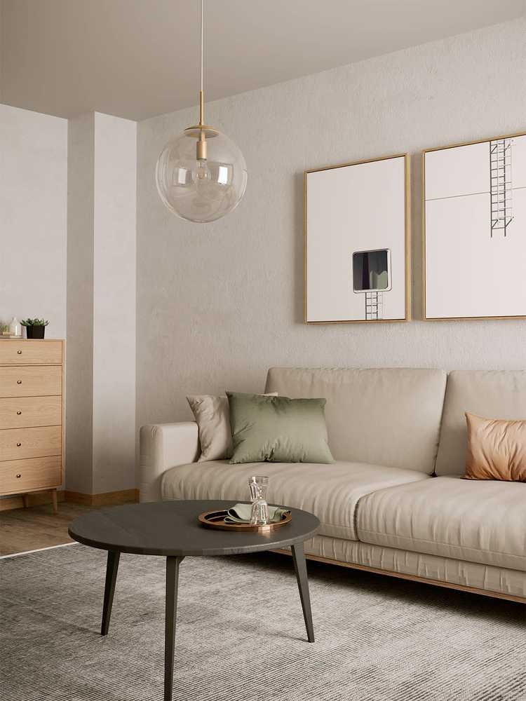 Pakabinamas šviestuvas GLOBAL, E14, žalvario sp.