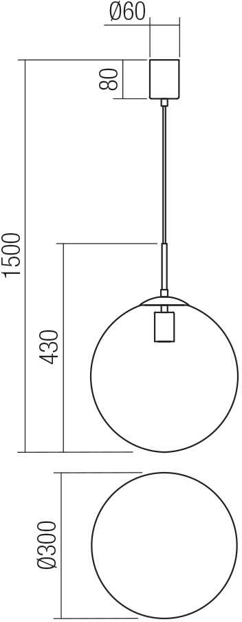 Pakabinamas šviestuvas GLOBAL, E27, žalvario sp.