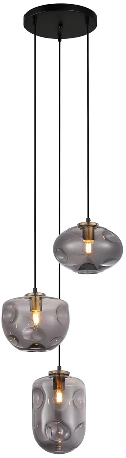 Italux Pakabinamas šviestuvas Hatella PND-112038-3A-BRO+SG