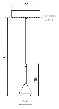 Pakabinamas šviestuvas į magnetinį bėgelį SPIN 48V 2M 40º 3000K NT