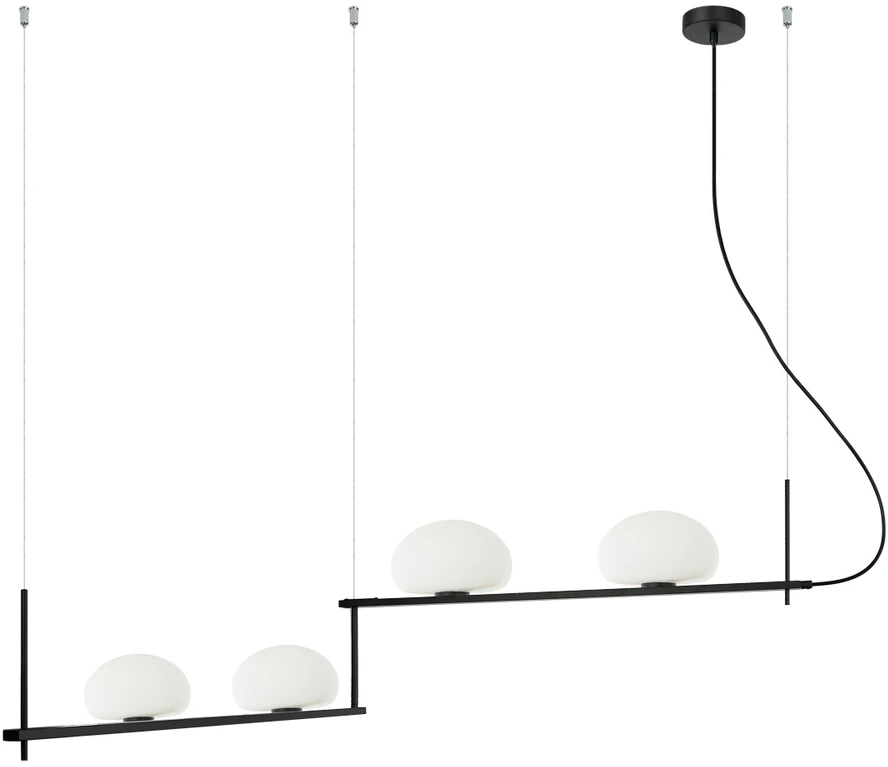 Italux Pakabinamas šviestuvas Kernio PND-357784-BK+W