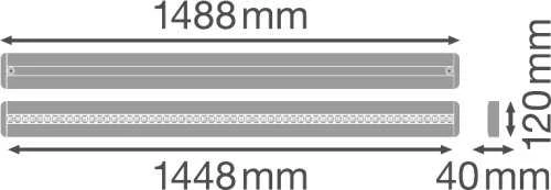 Pakabinamas šviestuvas Ledvance Linijinis šviestuvas IndiviLED© DIRECT 1500 48 W 3000 K