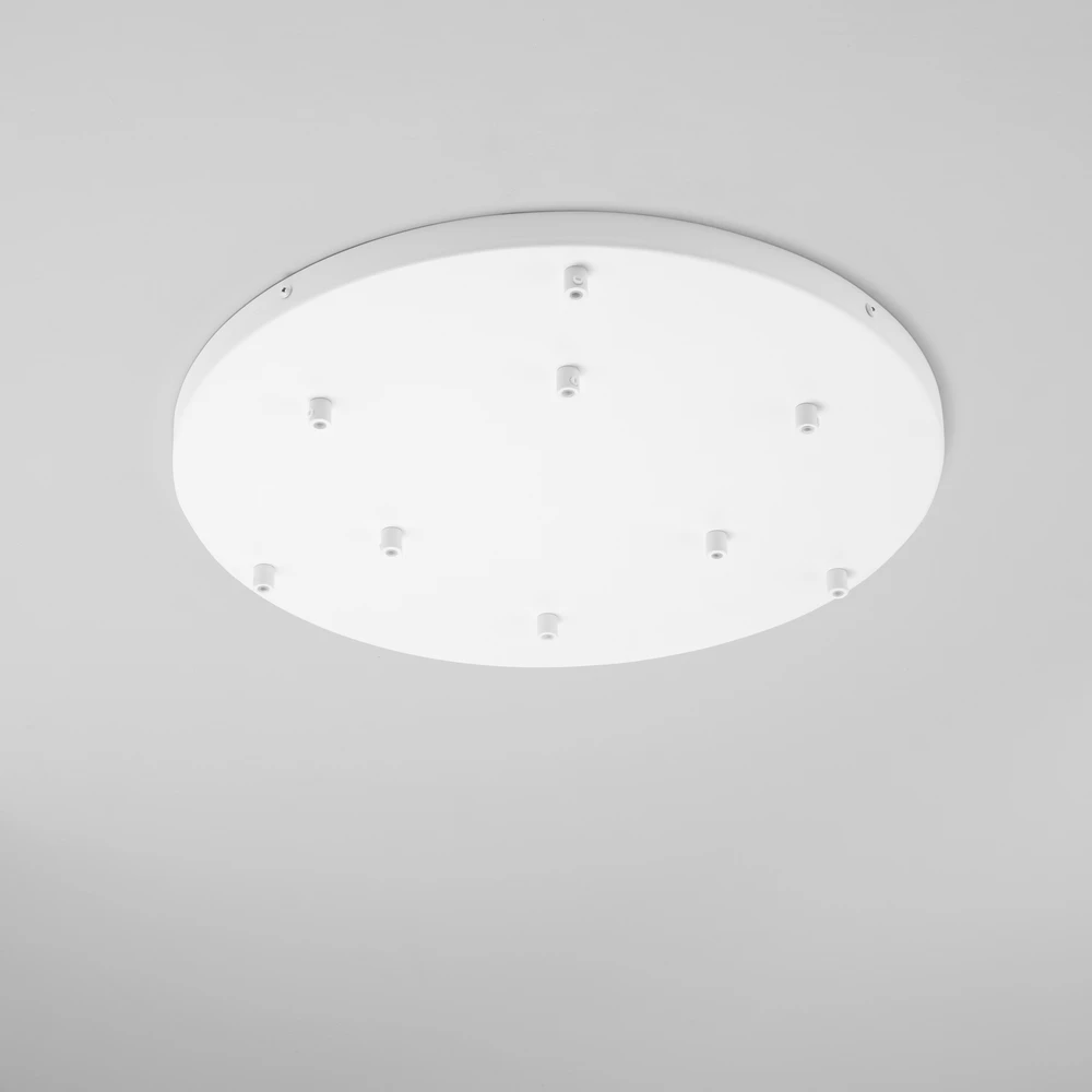 Lubinė bazė 9 PIREX pakabinamiems šviestuvams, balto metalo, 52 cm