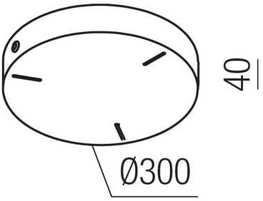 Lubinis laikiklis, skirtas pakabinamiems šviestuvams ORION, nikelio sp., CSRD300FN
