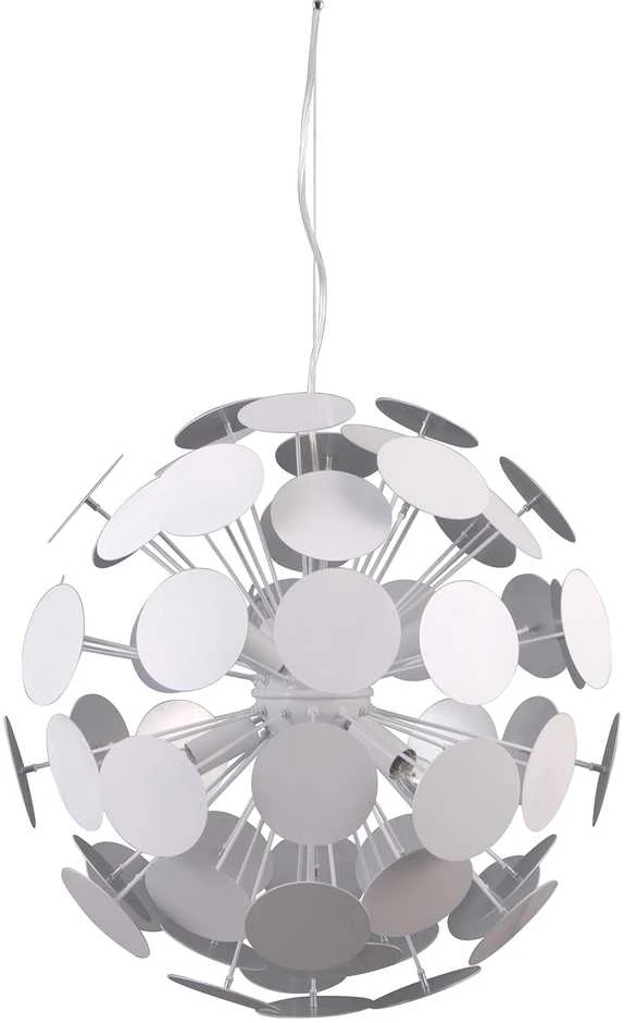 Lubinis šviestuvas Netlighting Pakabinamas šviestuvas MAILONE, 6xE14, baltos/sidabro sp.